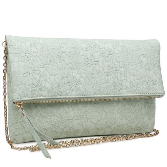 Urban Expressions Dorothy Seafoam Crossbody Clutch - Picture 2 of 12